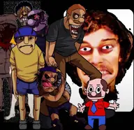 aethos character:chef_pee_pee character:dark_jimmy character:does_evil_things_guy character:evil_john character:flowerboy character:logan_thirtyacre character:marvin character:poop_warrior irida series:sml // 851x823 // 830KB